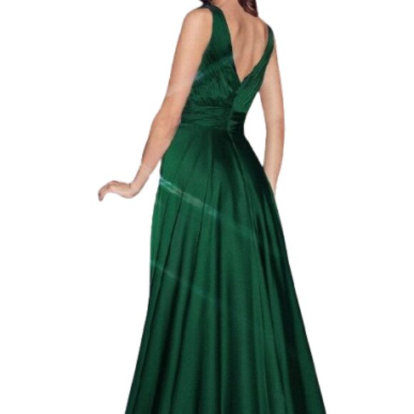 NWT Ladivine 7497 Ruched Prom Dress Mauve Rose Size 4 - Picture 3 of 6